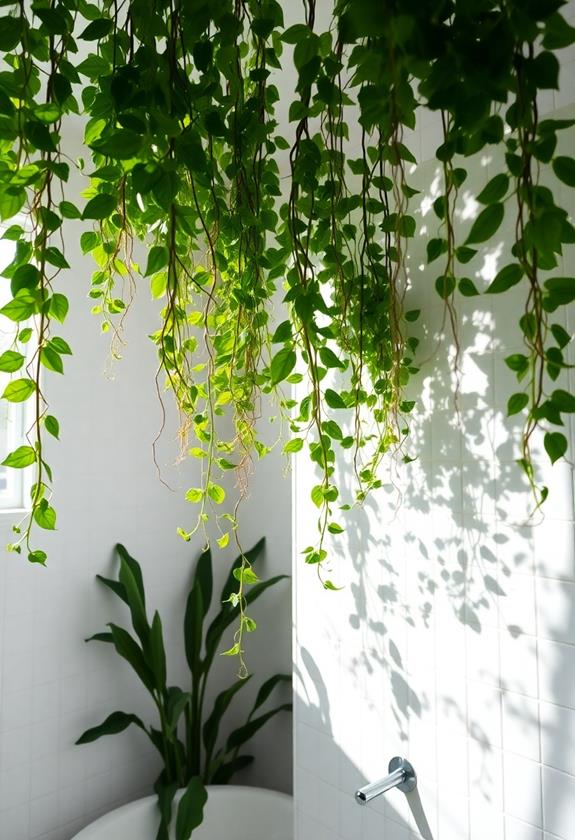suspended greenery home decor