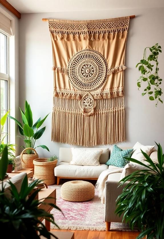 textile art decor pieces