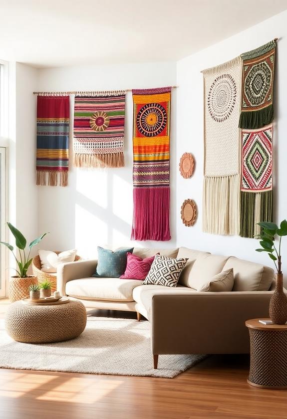 textile wall art creations