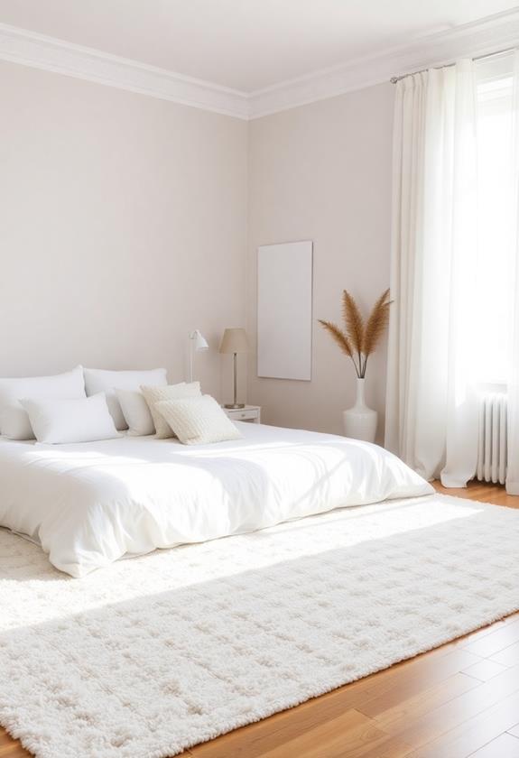 textured white area rugs