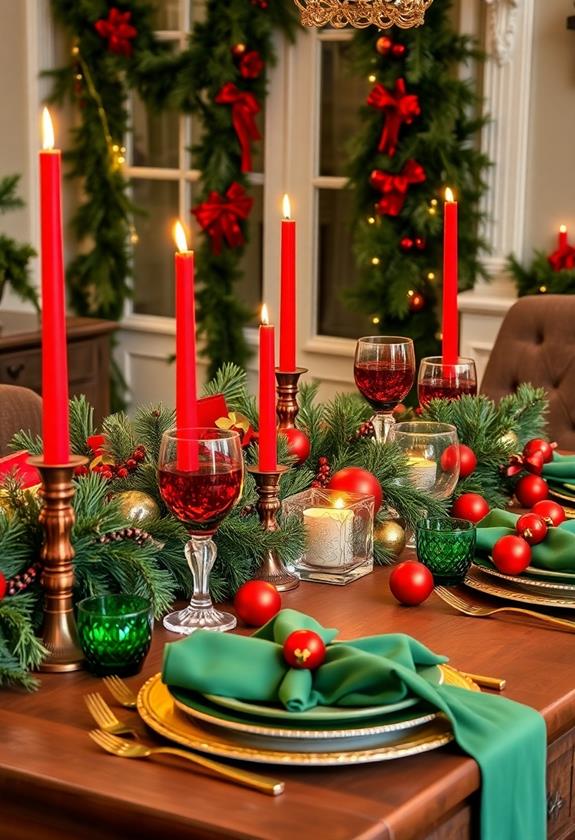 traditional holiday color palette