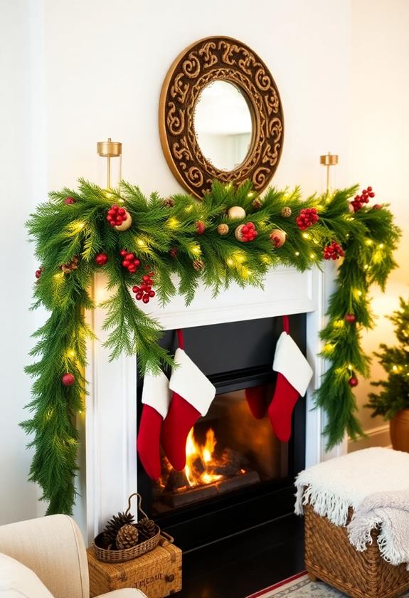 traditional holiday decorative wreath