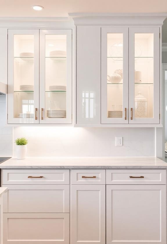 transparent storage showcase design