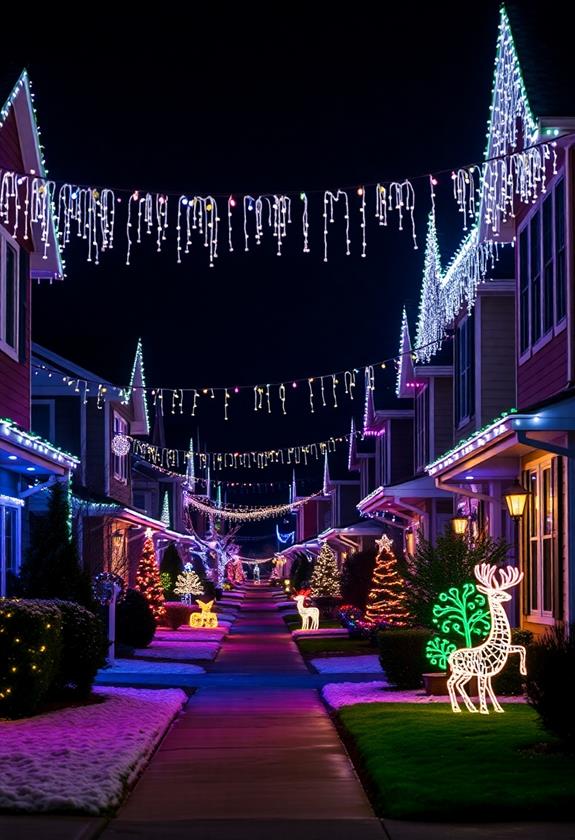 twinkling decorative illumination strings