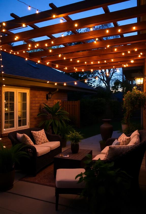 twinkling decorative lighting display