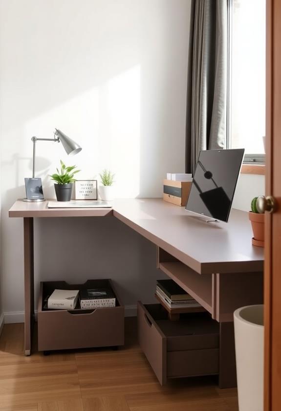 under desk drawer installation