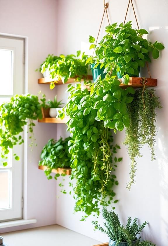 vertical indoor herb gardens