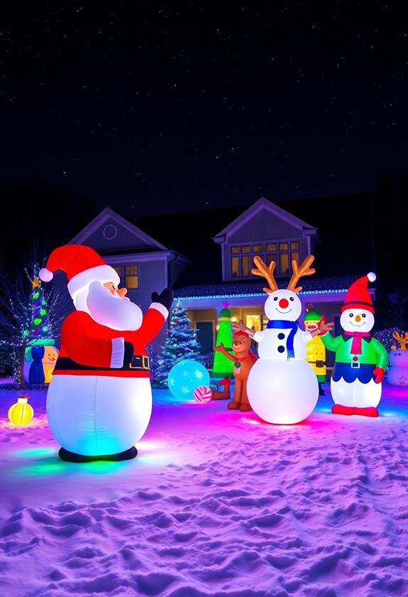 vibrant air filled figures