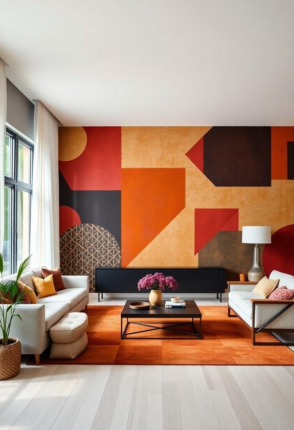 vibrant artistic wall designs