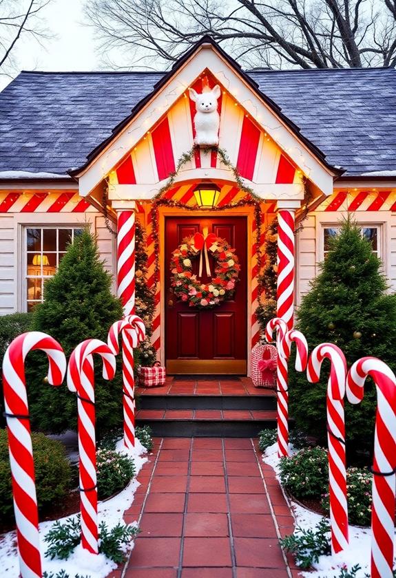vibrant candy cane designs