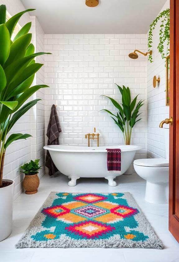 vibrant decorative floor coverings