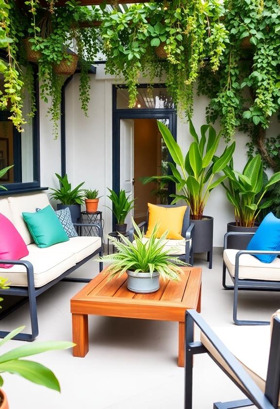 vibrant decorative pillows