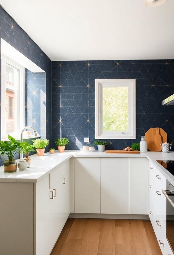 vibrant decorative wall design