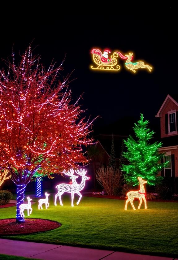 vibrant illumination shows