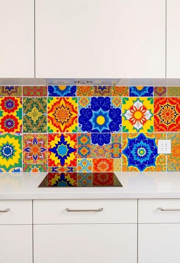 vibrant mosaic kitchen designs