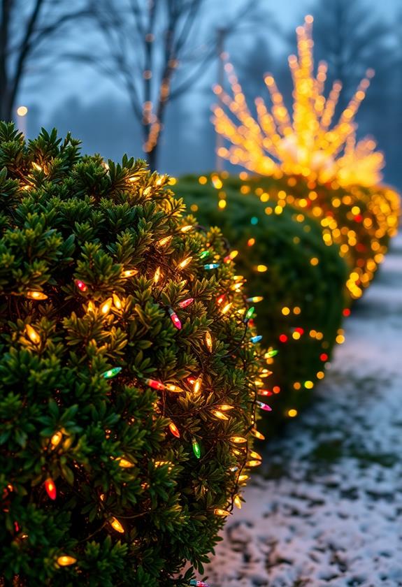 vibrant outdoor garden illumination