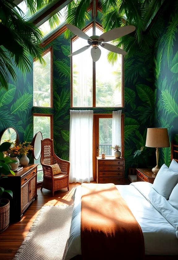 vibrant tropical jungle atmosphere
