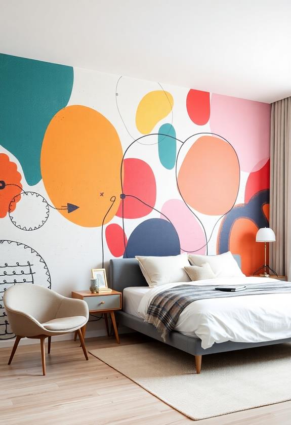 vibrant wall paintings showcase