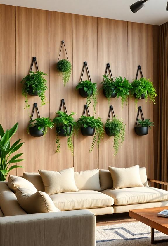 wall mounted plant displays