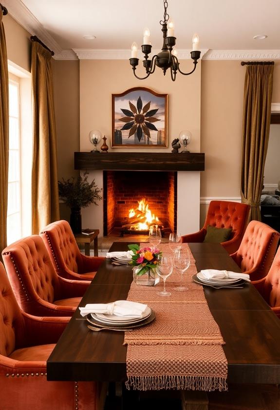 warm and inviting fabrics