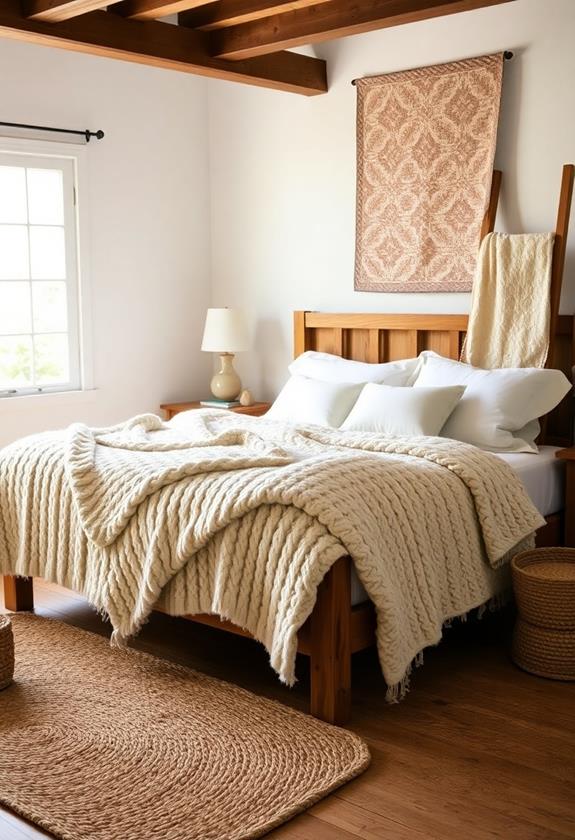 warm inviting textile materials