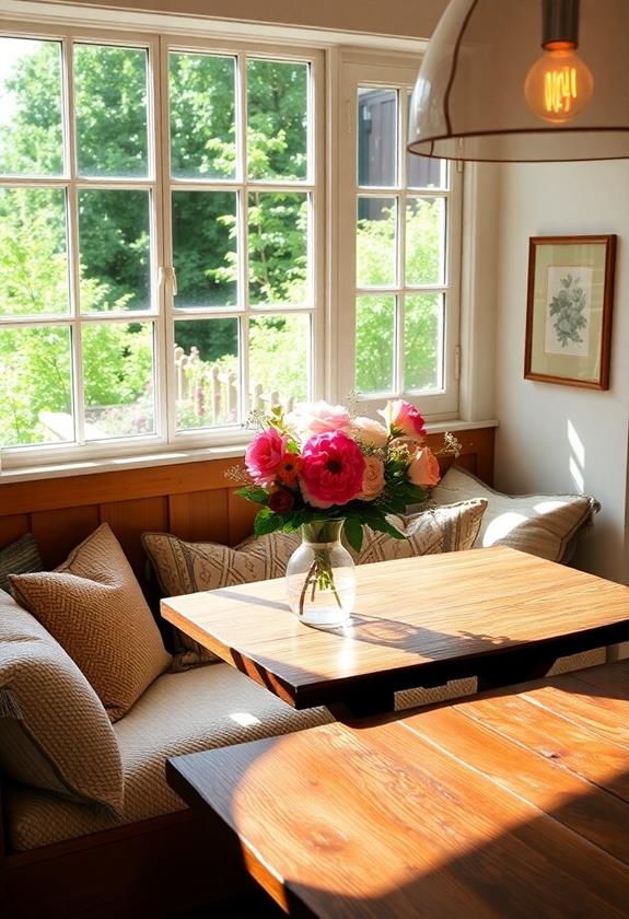 warm morning dining spaces