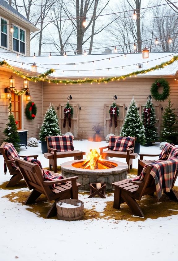 warm outdoor gathering space