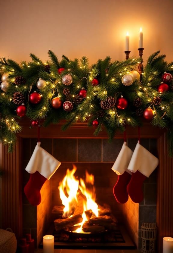 warm winter hearth accents