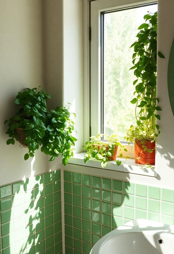 windowsill herb garden setup