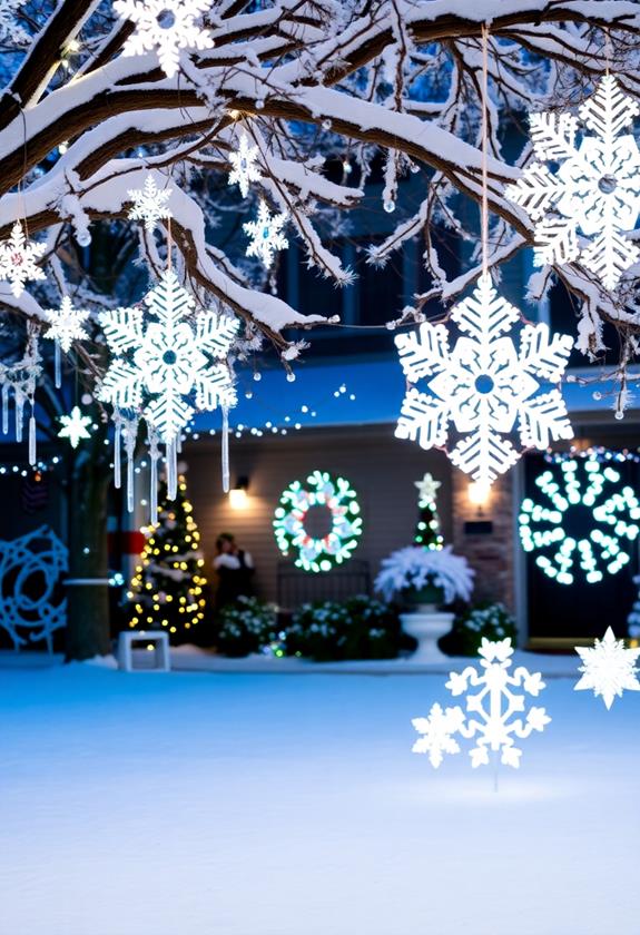 winter themed outdoor ornaments