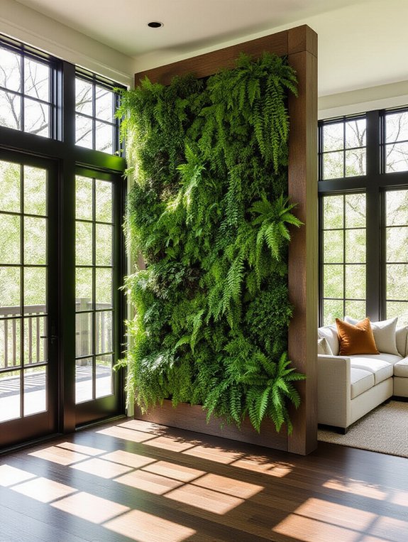 biophilic indoor plant dividers