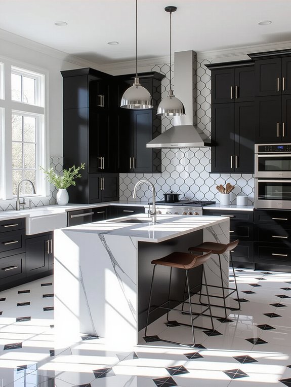 bold modern kitchen elegance