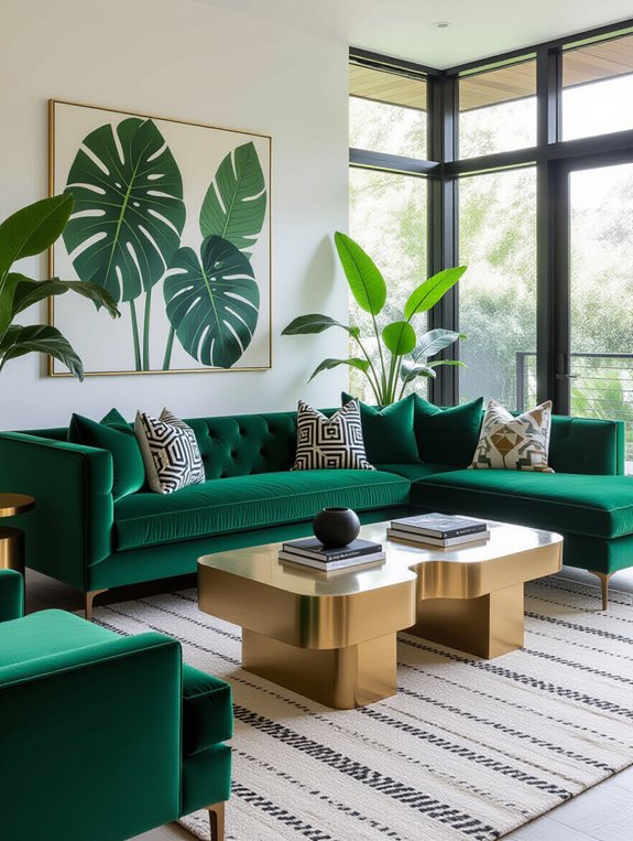 bold vibrant furniture choices