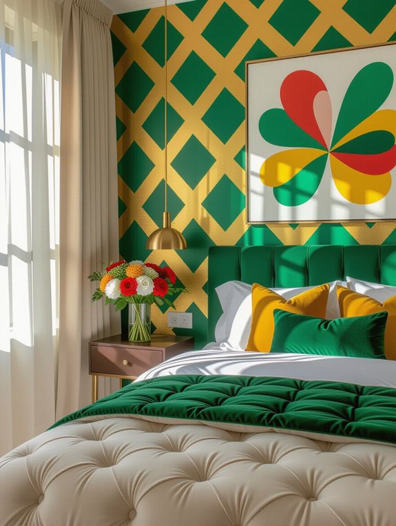 bold wallpaper transforms bedrooms
