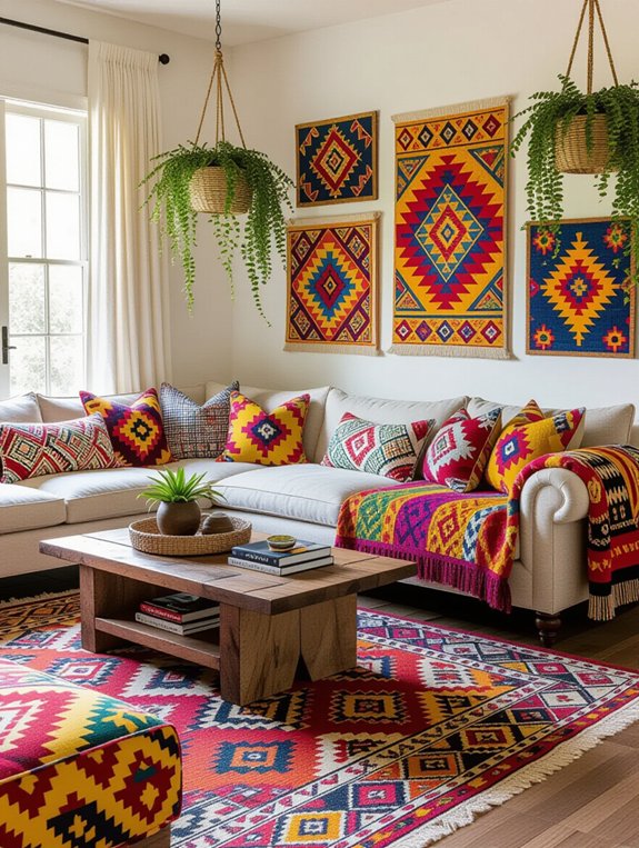 boldly mix eclectic patterns