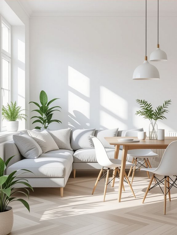 bright airy scandinavian design