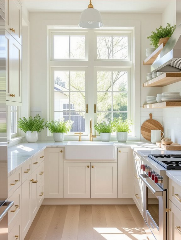 bright and airy kitchen