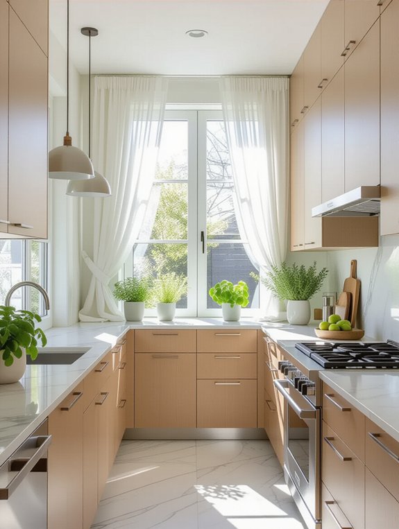 brighten small kitchen spaces