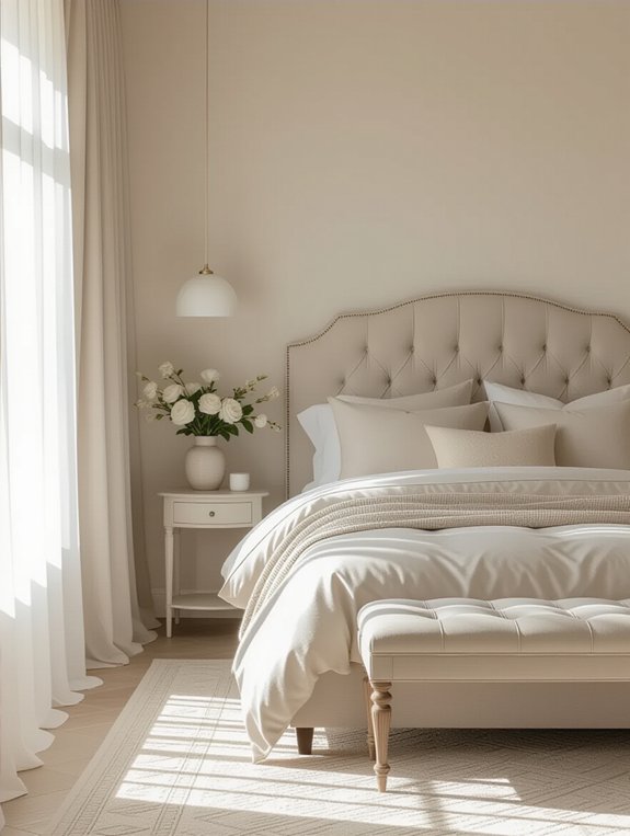calming beige and gray
