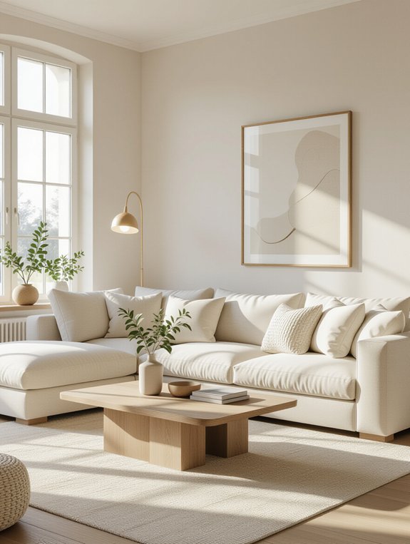 calming contemporary interior design