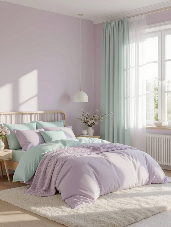 calming pastel bedroom oasis