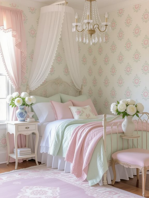 calming soft pastel decor