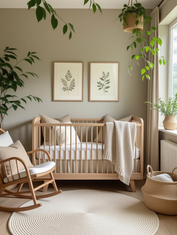 calming woodland nursery colors