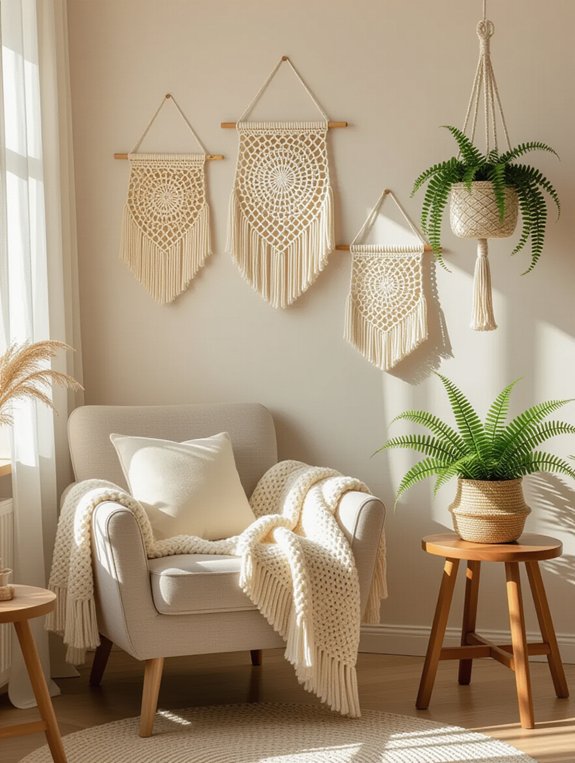 charming crochet wall decor
