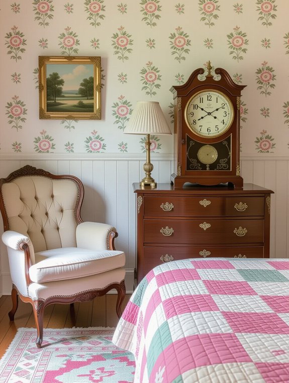 charming vintage clock decor