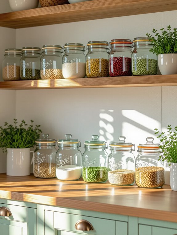 charming vintage jar display