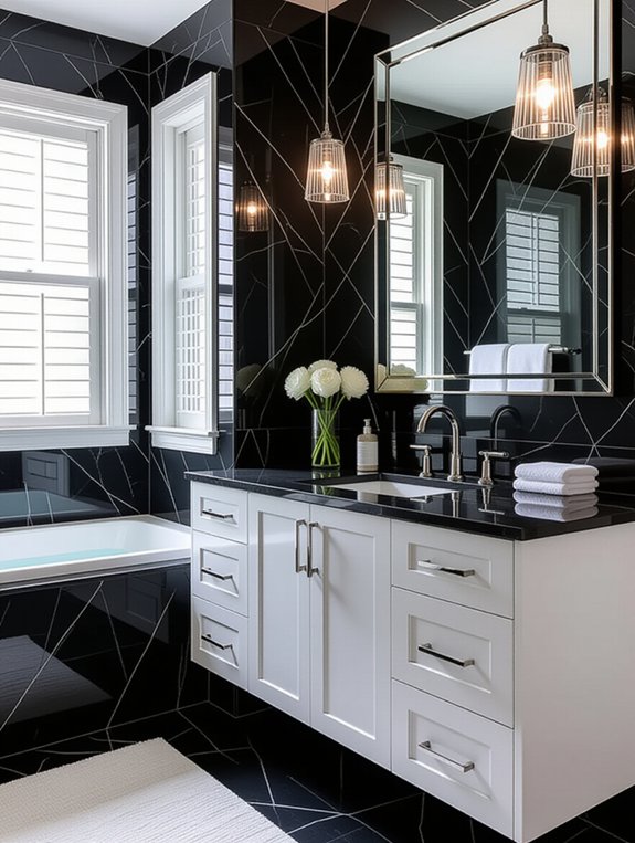 chic black and white