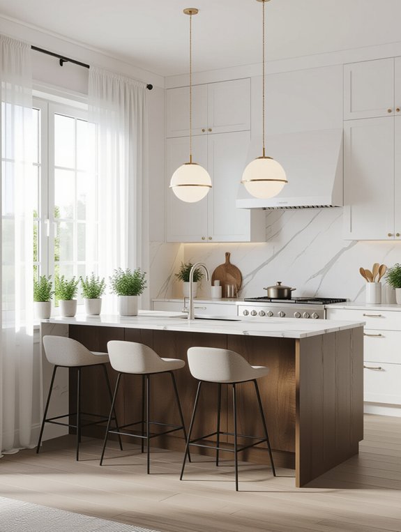 chic kitchen window treatments