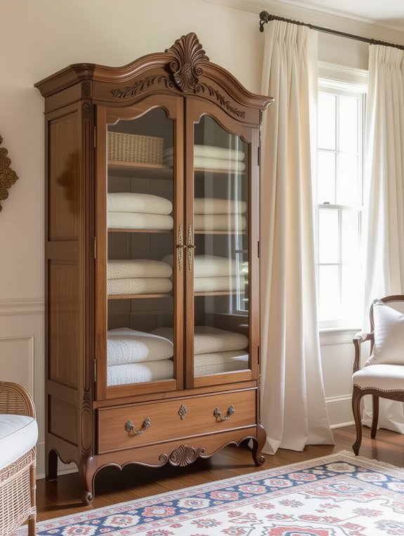 chic vintage armoire elegance