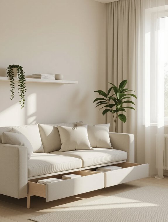 clever concealed storage solutions